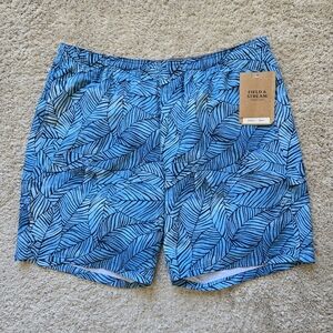Field & Stream Palm Print Pull On Shorts Mens XL